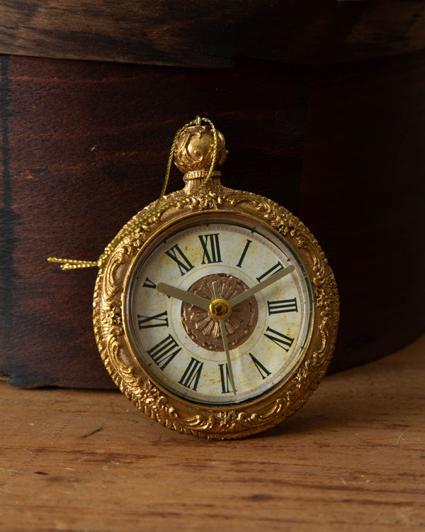 Resin Pocket Watch Ornament - Lone Fox