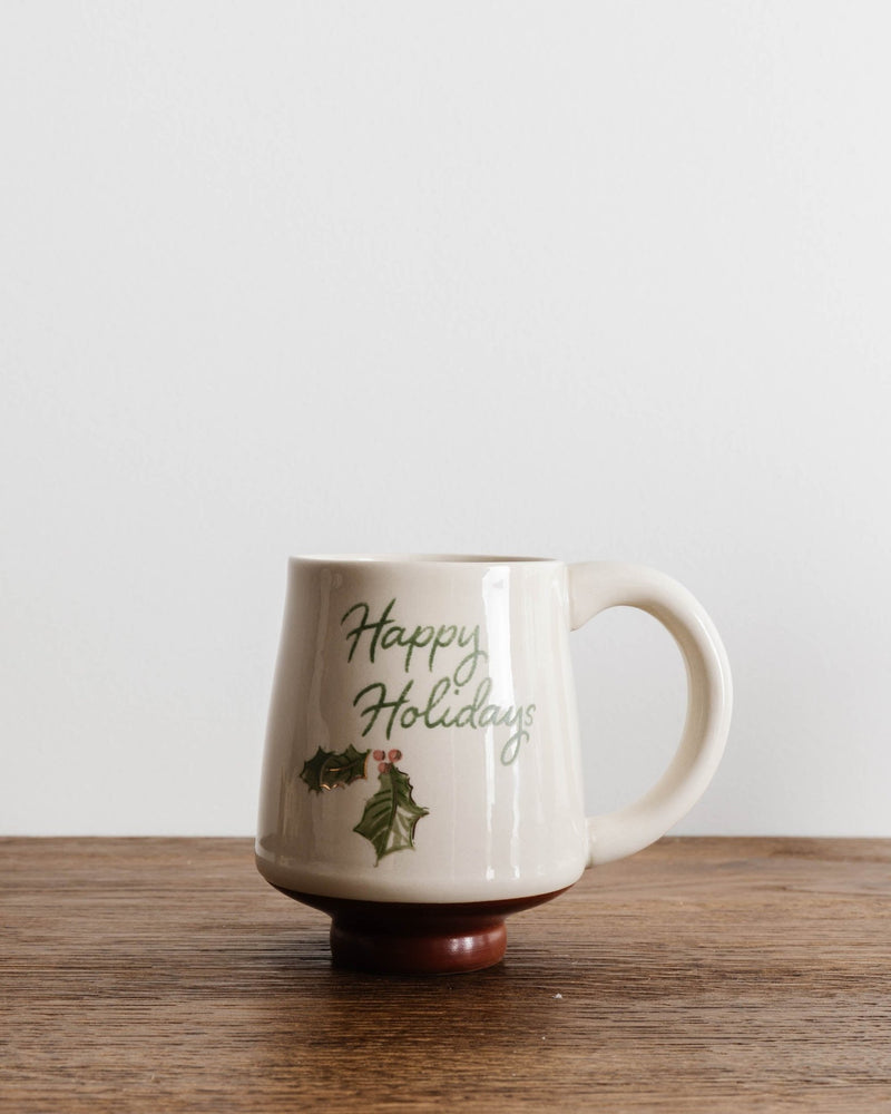 Retro Holiday Greeting Mug - Lone Fox