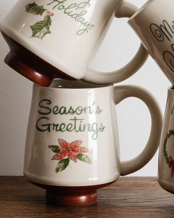 Retro Holiday Greeting Mug - Lone Fox