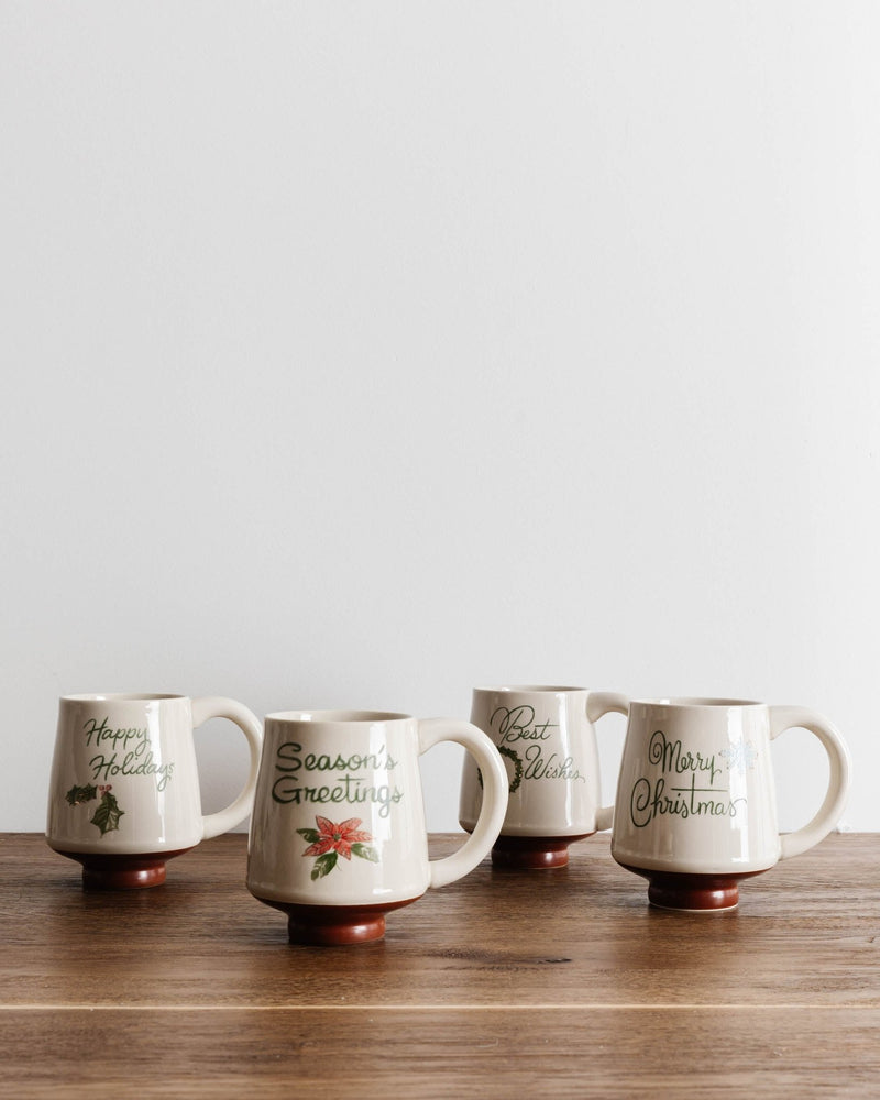 Retro Holiday Greeting Mug - Lone Fox