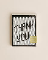 Retro Tile Thank You Card - Lone Fox