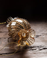 Rhinestone Golden Glass Candy Ornament - Lone Fox