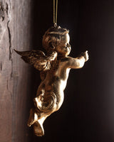Rococo Golden Cherub Ornaments (Set of 3) - Lone Fox