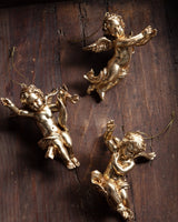 Rococo Golden Cherub Ornaments (Set of 3) - Lone Fox