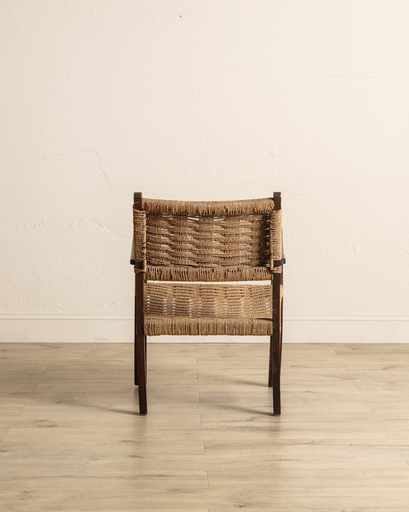 Rope & Beech Wood Armchair by Erich Dieckermann, 1950's - Lone Fox