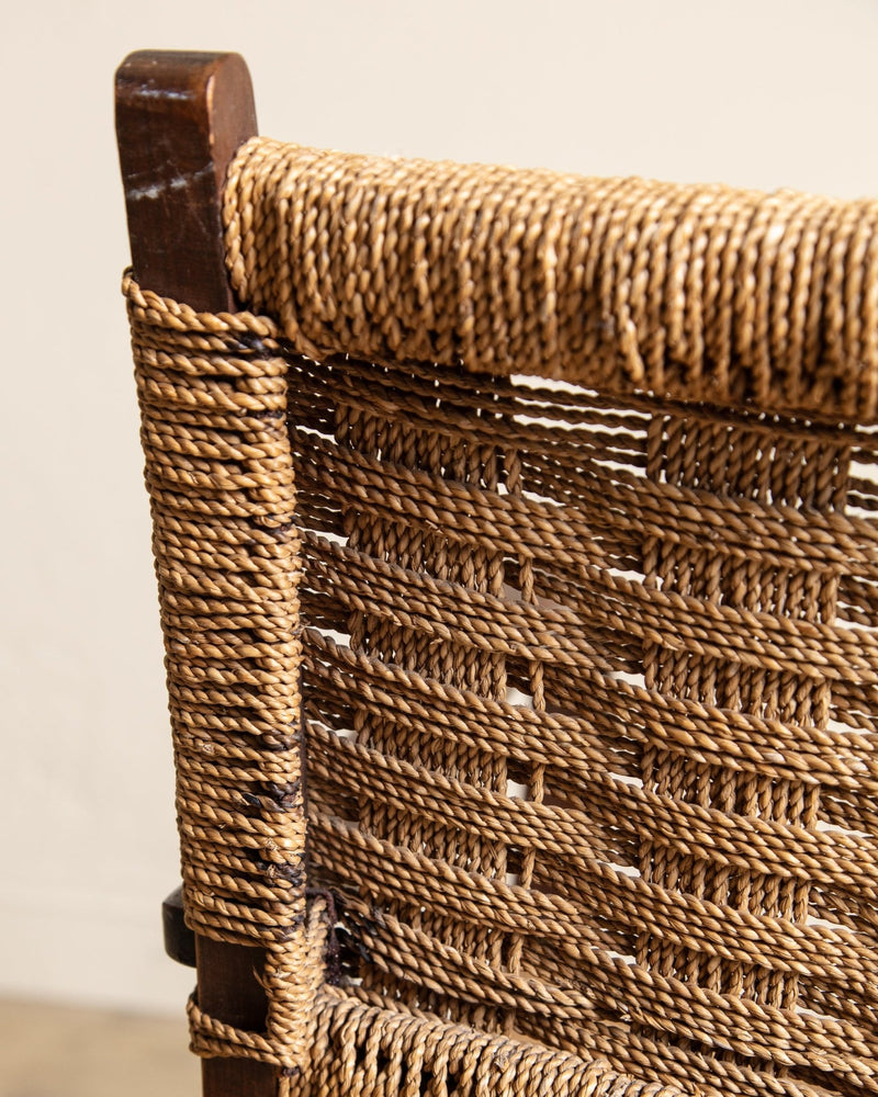 Rope & Beech Wood Armchair by Erich Dieckermann, 1950's - Lone Fox