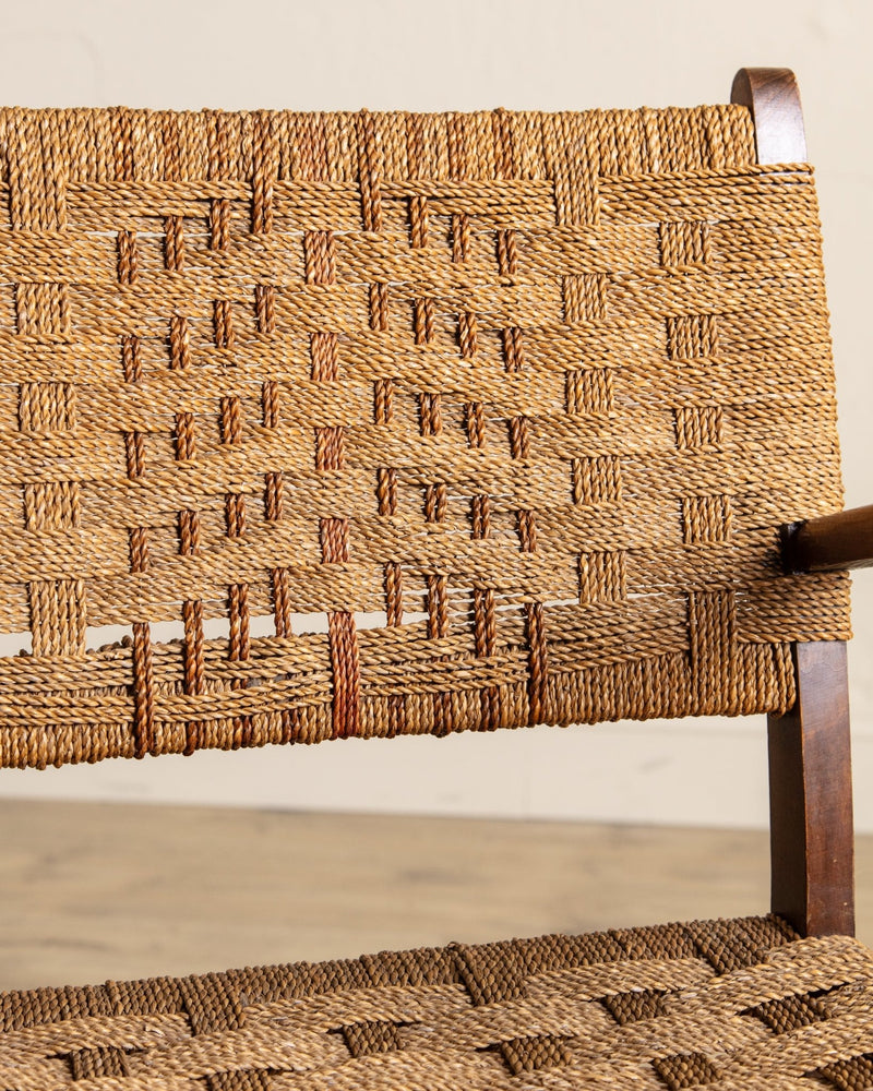 Rope & Beech Wood Armchair by Erich Dieckermann, 1950's - Lone Fox