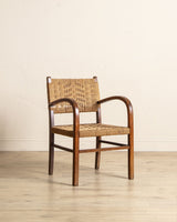 Rope & Beech Wood Armchair by Erich Dieckermann, 1950's - Lone Fox