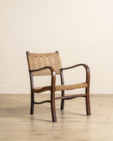 Rope & Beech Wood Armchair by Erich Dieckermann, 1950's - Lone Fox