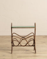 Rope & Glass Magazine Side Table by Auduox Minnet, France, 1960's - Lone Fox