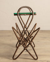 Rope & Glass Magazine Side Table by Auduox Minnet, France, 1960's - Lone Fox