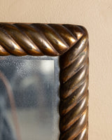 Rope-Twist Gilt Wall Mirror, Italy, Early 20th Century - Lone Fox