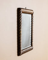 Rope-Twist Gilt Wall Mirror, Italy, Early 20th Century - Lone Fox