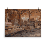 "Rose Soap Market" Art Print - Lone Fox
