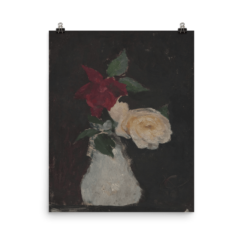 "Roses in a vase" Art Print - Lone Fox