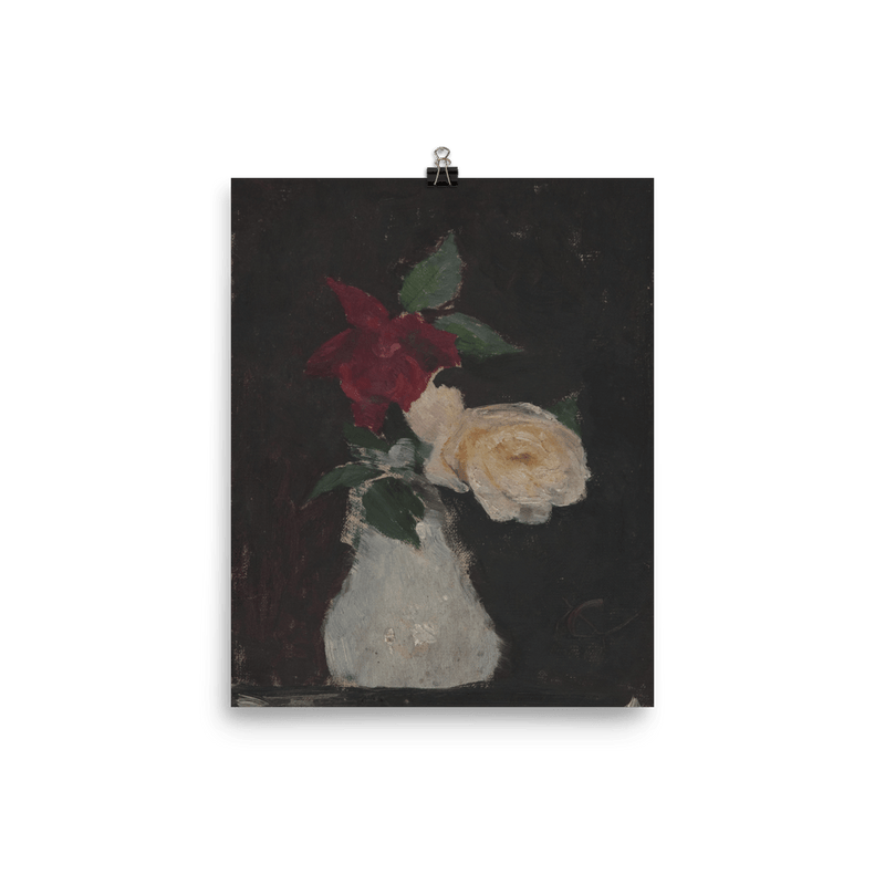 "Roses in a vase" Art Print - Lone Fox