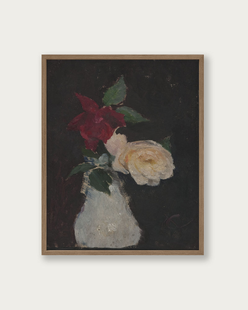 "Roses in a vase" Art Print - Lone Fox