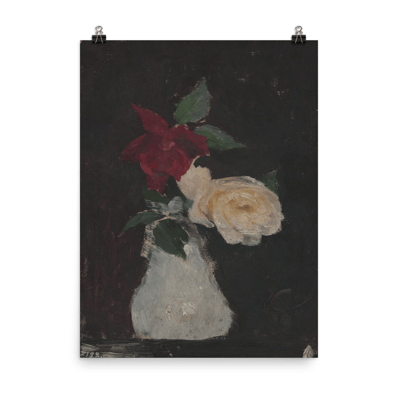 "Roses in a vase" Art Print - Lone Fox