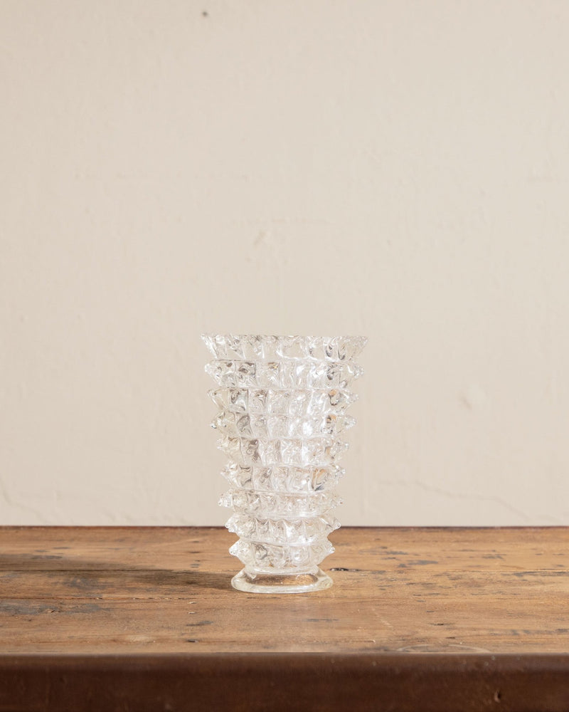Rostrato Murano Blown Glass Vase by Ercole Barovier, Italy, 1940s - Lone Fox