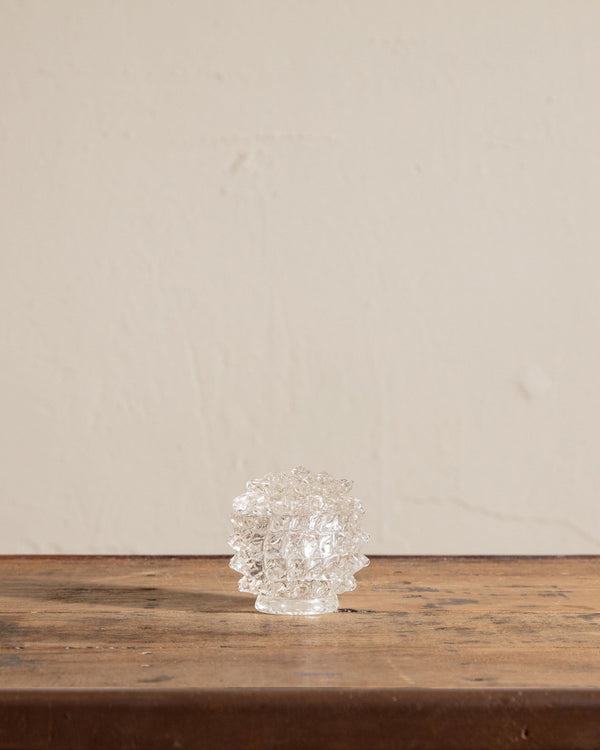 Rostrato Murano Glass Jar w/ Lid by Ercole Barovier, 1940's - Lone Fox