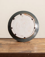 Round Abstract Studio Pottery Plate, Signed - Lone Fox