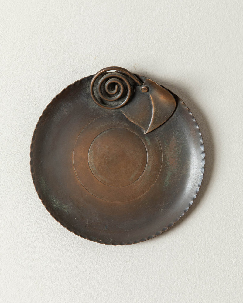 Round Handmade Copper Catch All - Lone Fox