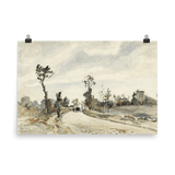 "Route de Saint - Germain" Art Print - Lone Fox