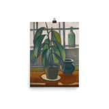 "Rubber Plant On A Window Ledge" Art Print - Lone Fox