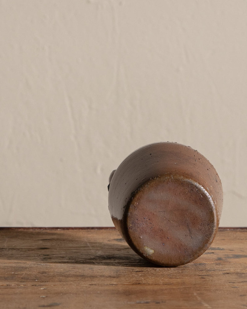 Rust Speckled Stoneware Jug w/ Handles - Lone Fox