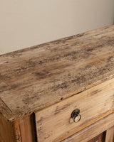 Rustic Aged European Pine Cabinet - Lone Fox