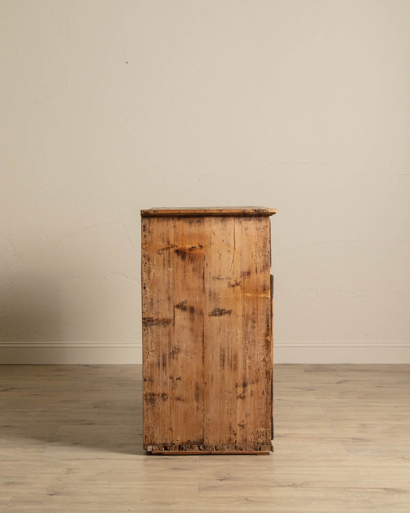 Rustic Aged European Pine Cabinet - Lone Fox