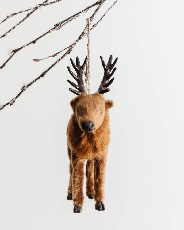 Rustic Elk Ornament - Lone Fox