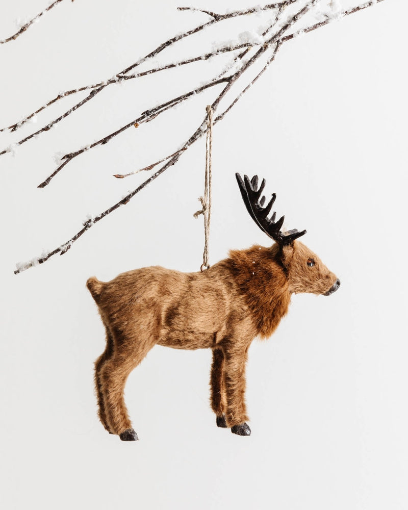 Rustic Elk Ornament - Lone Fox