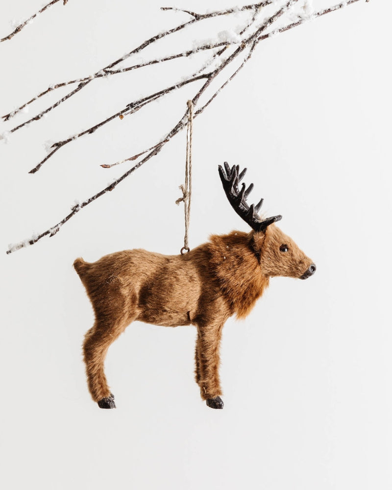 Rustic Elk Ornament - Lone Fox