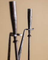 Rustic Hand-Forged Fireplace Tool Set, France, 1930s - Lone Fox