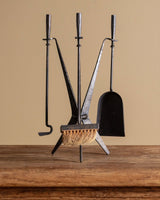 Rustic Hand-Forged Fireplace Tool Set, France, 1930s - Lone Fox