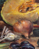 Rustic Vegetable Still Life Oil Painting, Italy, 1970s - Lone Fox