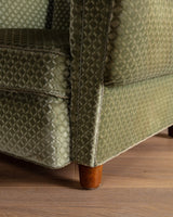 Sage Green Danish Lounge Chair Manner of Mogens Lassen, 1940's - Lone Fox