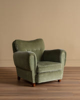Sage Green Danish Lounge Chair Manner of Mogens Lassen, 1940's - Lone Fox
