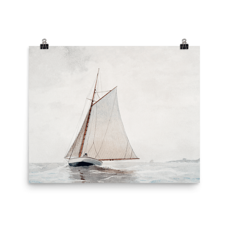 "Sailing off Gloucester" Art Print - Lone Fox
