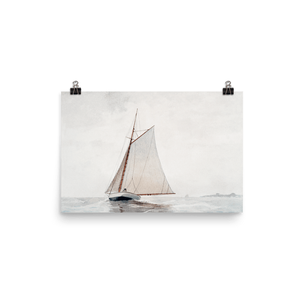 "Sailing off Gloucester" Art Print - Lone Fox