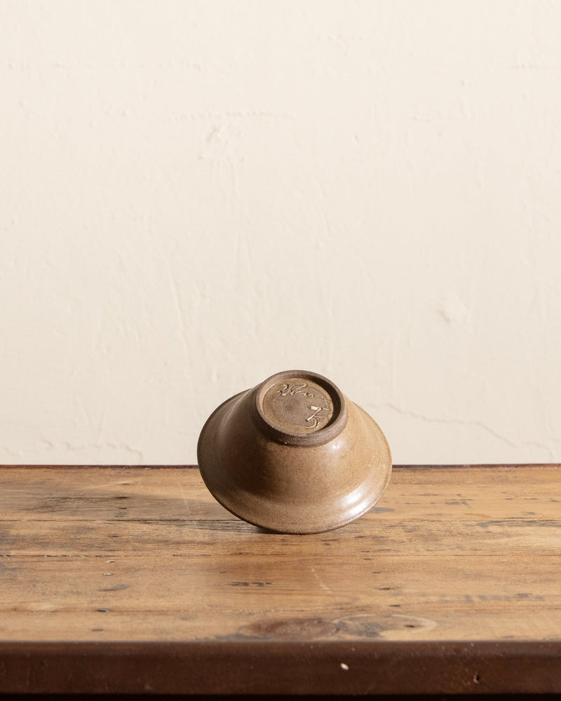 Scalloped Lip Studio Pottery Bowl - Lone Fox