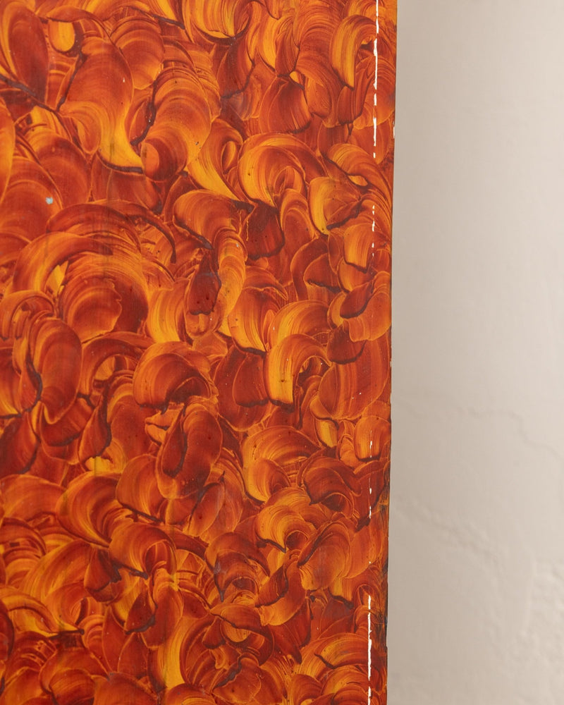 Scandinavian Folk Art Painted Secretary Cabinet, Dated 1916 - Lone Fox