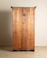 Scandinavian Folk Art Painted Secretary Cabinet, Dated 1916 - Lone Fox