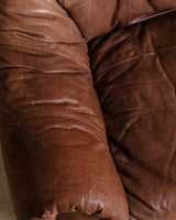 Scandinavian Leather Lounge Chairs, 1970's (2 Available) - Lone Fox