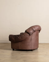 Scandinavian Leather Lounge Chairs, 1970's (2 Available) - Lone Fox