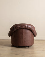 Scandinavian Leather Lounge Chairs, 1970's (2 Available) - Lone Fox