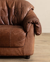 Scandinavian Leather Lounge Chairs, 1970's (2 Available) - Lone Fox