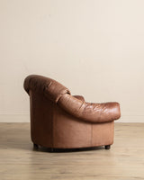 Scandinavian Leather Lounge Chairs, 1970's (2 Available) - Lone Fox