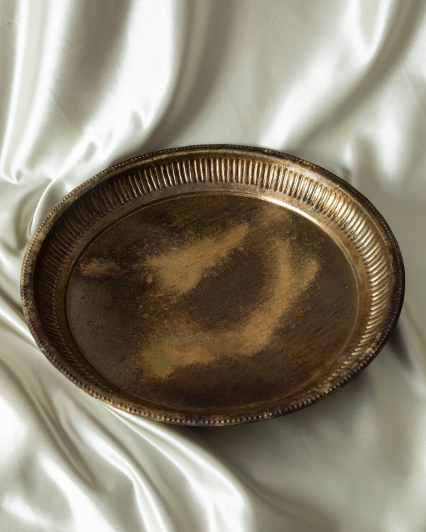 Scorched Brass Metal Tray - Lone Fox